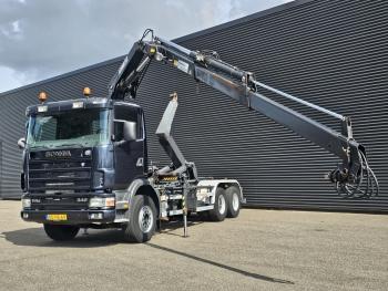 R114.340 6x2 / HIAB CRANE + 25T HOOKLIFT